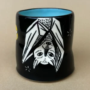 Lucky Bat Cup - Medium Ceramic 6 oz Mug